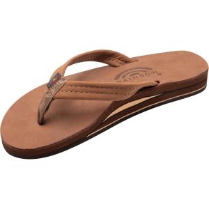 image:imageRainbow Sandals Womens Double Layer Leather w 34 StrapRedwood