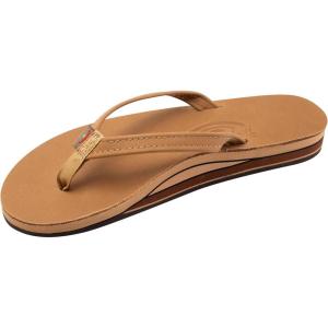 image:imageRainbow Sandals Womens Double Layer Narrow Strap Leather Sandals wArchCafe