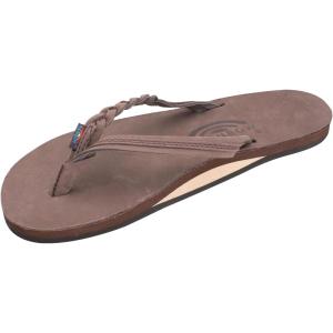 image:imageRainbow Sandals Womens Flirty Braidy Premier Leather wSingle Braided StrapExpresso