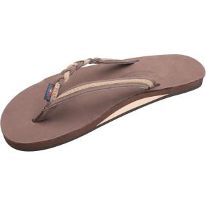 image:imageRainbow Sandals Womens Flirty Braidy Premier Leather wSingle Braided StrapExpressoSierra Brown