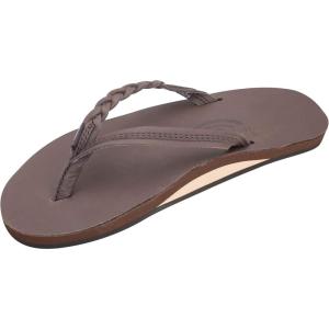 image:imageRainbow Sandals Womens Flirty Braidy Premier Leather wSingle Braided StrapMocha
