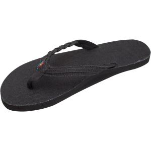 image:imageRainbow Sandals Womens Single Layer Hemp Flirty BraidyBlack