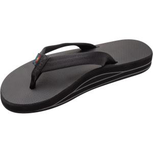 image:imageRainbow Sandals Womenss Double Layer Soft Top 1 EVA Rubber Filled Nylon StrapBlack
