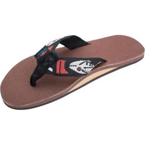 image:imageRainbow Sandals Mens Hemp Single Layer Fish Strap with ArchBrownSilver Fish