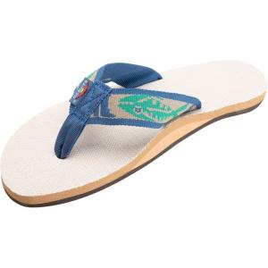 image:imageRainbow Sandals Mens Hemp Single Layer Fish Strap with ArchNaturalLight Green FishCream