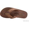 image:imageRainbow Sandals Mens The Bentley Luxury Leather  Double Layer Arch Hand Woven StrapNogales Wood