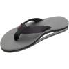 image:imageRainbow Sandals Mens Double Layer Soft Top 1 EVA Rubber Filled Nylon StrapBlackGrey