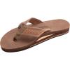 image:imageRainbow Sandals Mens The Bentley Luxury Leather  Double Layer Arch Hand Woven StrapNogales Wood