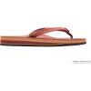 image:imageRainbow Sandals Womens Double Layer Narrow Strap Leather Sandals wArchCognac WFawn Midsole