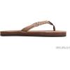 image:imageRainbow Sandals Kids Single Layer Premier Leather Flirty BraidyDark Brown