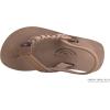image:imageRainbow Sandals Kids Single Layer Premier Leather Flirty BraidyDark Brown With Backstrap