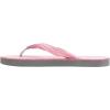 image:imageRainbow Sandals Kids Single Layer Premier Leather Flirty BraidyPinkGrey