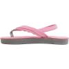 image:imageRainbow Sandals Kids Single Layer Premier Leather Flirty BraidyPinkGrey With Backstrap
