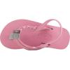image:imageRainbow Sandals Kids Single Layer Premier Leather Flirty BraidyPinkGrey With Backstrap