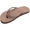 image:imageRainbow Sandals Kids Single Layer Premier Leather Flirty BraidyDark Brown