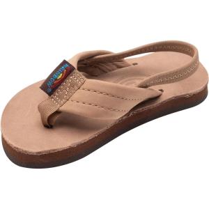 image:imageRainbow Sandals Kids Single Layer Premier LeatherDark Brown With Backstrap
