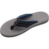 image:imageRainbow Sandals Mens East Cape Molded Rubber SandalBlackBlue Strap WGrey Top