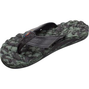 image:imageRainbow Sandals Mens Rubber Single Layer HoloholoBlackGreen