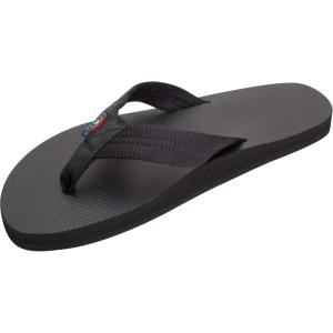 image:imageRainbow Sandals Mens Single Layer Soft Top 1 EVA Rubber Filled Nylon StrapBlack