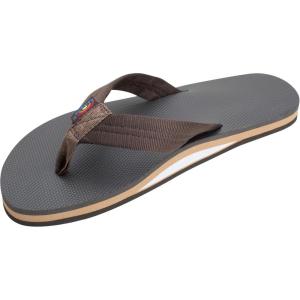 image:imageRainbow Sandals Mens Single Layer Soft Top 1 EVA Rubber Filled Nylon StrapBrown