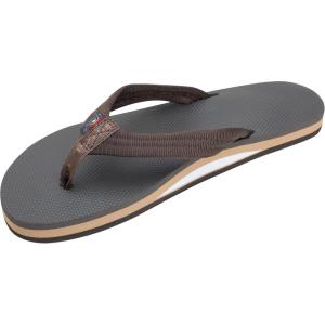image:imageRainbow Sandals Womens Single Layer Classic Rubber wEVA Filled Nylon StrapBrown