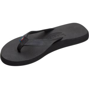 image:imageRainbow Sandals Womens The Cottons Soft Rubber Top Sole wTapered StrapBlack