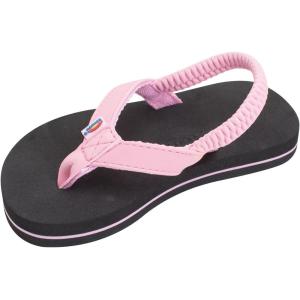 image:imageRainbow Sandals Kids Grombows Soft Top Rubber wNeoprene Narrow StrapPinkBlack With Backstrap