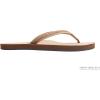image:imageRainbow Sandals Ladies Las Flores  Single Layer Premier Leather with a Floral 12 Narrow StrapSierra Brown