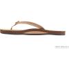 image:imageRainbow Sandals Ladies Las Flores  Single Layer Premier Leather with a Floral 12 Narrow StrapSierra Brown