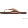 image:imageRainbow Sandals Womens Single Layer Premier Leather wSwarovski Crystal Narrow StrapSierra Brown