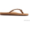 image:imageRainbow Sandals Womens Double Layer Flirty Braidy Premier Leather wSingle Braided StrapSierra BrownExpresso