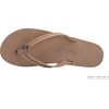 image:imageRainbow Sandals Ladies Las Flores  Single Layer Premier Leather with a Floral 12 Narrow StrapDark Brown