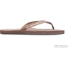 image:imageRainbow Sandals Womens Single Layer Premier Leather wSwarovski Crystal Narrow StrapDark Brown
