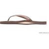 image:imageRainbow Sandals Womens Single Layer Premier Leather wSwarovski Crystal Narrow StrapDark Brown